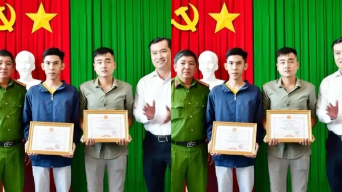 Tuyên dương 2 người dập lửa cứu nạ.n nhâ.n vụ ‘con dùng xăng đốt mẹ ruột’ Tuyên dương 2 người dập lửa cứu nạ.n nhâ.n vụ ‘con dùng xăng đốt mẹ ruột’