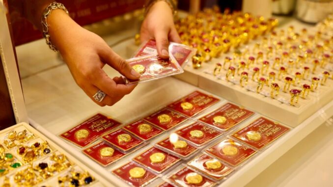 Giá vàng nhẫn, vàng SJC chiều 23/5 giảm sâu Giá vàng nhẫn, vàng SJC chiều 23/5 giảm sâu