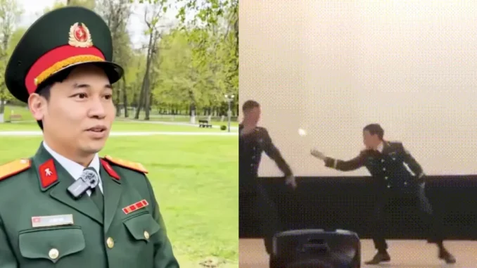 Trung tá Việt Nam kể chuyện sau màn dancesport gây sốt với quân nhân Trung Quốc tại Nga Trung tá Việt Nam kể chuyện sau màn dancesport gây sốt với quân nhân Trung Quốc tại Nga