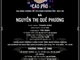 Nghệ sĩ Đại Nghĩa báo tin tang sự, nhiều người chia buồn