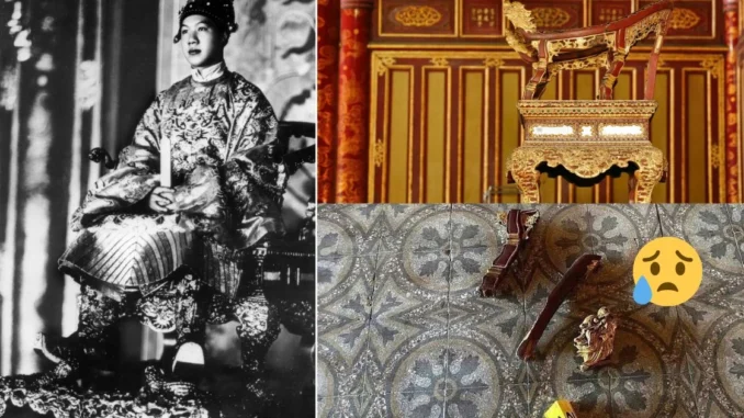 Ngai vàng triều Nguyễn: chiếc duy nhất còn nguyên, Vua Bảo Đại ngồi cuối cùng Ngai vàng triều Nguyễn: chiếc duy nhất còn nguyên, Vua Bảo Đại ngồi cuối cùng