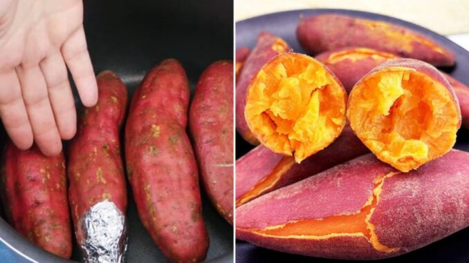 Luộc khoai lang thêm thứ này, khoai nhanh chín, bở tơi, ngọt đậm Luộc khoai lang thêm thứ này, khoai nhanh chín, bở tơi, ngọt đậm