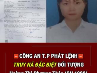Truy nã đặc biệt đối tượng Hoàng Thị Phương Thảo