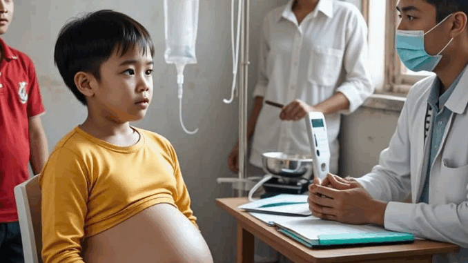 Hưng, cậu bé nhỏ nhắn, năm nay vừa tròn tám tuổi, sống cùng mẹ ở một vùng núi heo hút thuộc tỉnh Nghệ An