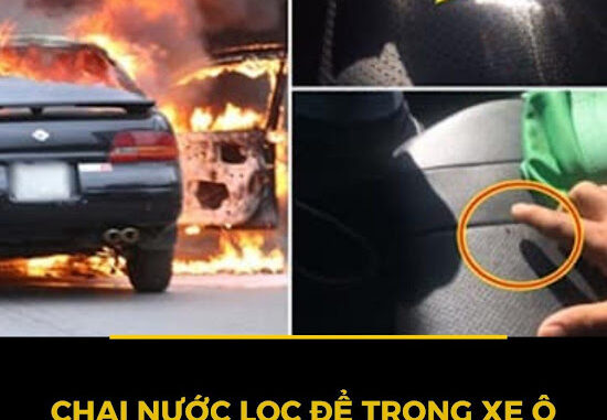 Đây là lý do bạn tuyệt đối không nên để chai nước trong xe ô tô