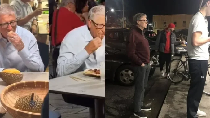 Bắt gặp Bill Gates ngồi ăn sầu riêng Bắt gặp Bill Gates ngồi ăn sầu riêng