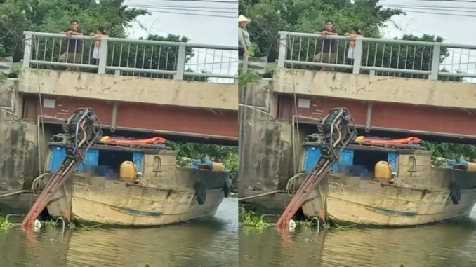Ghe va vào dầm cầu ở Long An, một người t.ử von.g Ghe va vào dầm cầu ở Long An, một người t.ử von.g