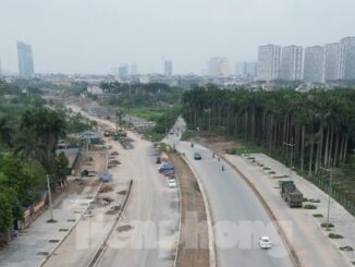 Hà Nội: Cận cảnh trục đại lộ Tây Thăng Long 10 làn xe đang dang dở