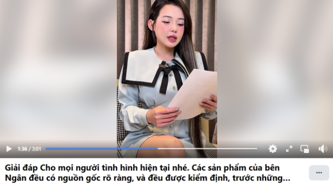 Ngân 98 lên tiếng giữa lùm xùm sản phẩm giảm cân nghi chứa chất cấm Ngân 98 lên tiếng giữa lùm xùm sản phẩm giảm cân nghi chứa chất cấm