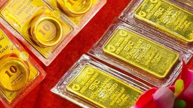 Giá vàng giảm mạnh sau kỳ nghỉ lễ Giá vàng giảm mạnh sau kỳ nghỉ lễ