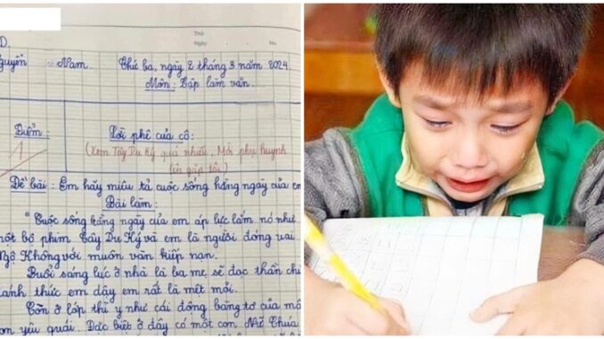 Học sinh lớp 3 làm văn tả cuộc sống hàng hàng với 'muôn vàn kiếp nạn' khiến cô giáo suýt ngất xỉu Học sinh lớp 3 làm văn tả cuộc sống hàng hàng với 'muôn vàn kiếp nạn' khiến cô giáo suýt ngất xỉu