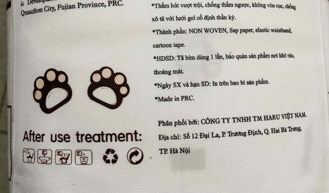 Tã bỉm trẻ em gắn mác Hàn, Nhật, mập mờ về xuất xứ, tiềm ẩn nhiều nguy cơ gây hại cho sức khỏe Tã bỉm trẻ em gắn mác Hàn, Nhật, mập mờ về xuất xứ, tiềm ẩn nhiều nguy cơ gây hại cho sức khỏe