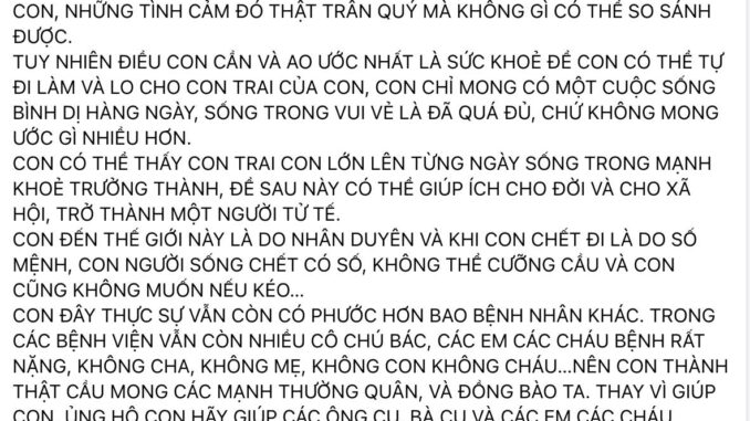 Người t;ố cáo C.P. Việt Nam kêu gọi từ thiện: Chuyện gì đây? Người t;ố cáo C.P. Việt Nam kêu gọi từ thiện: Chuyện gì đây?