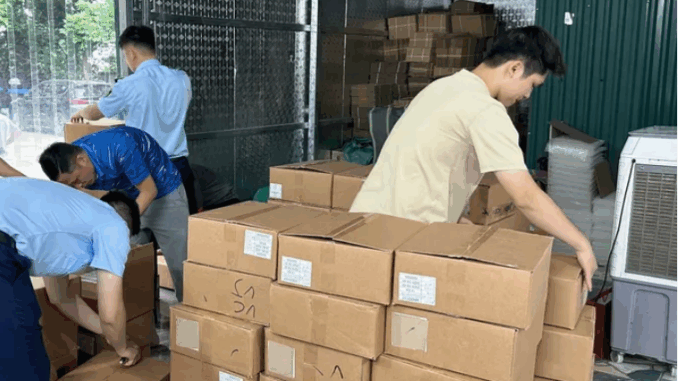 NÓNG: Phát hiện hơn 5.000 lọ mỹ phẩm nhập lậu của công ty Ngân Korea